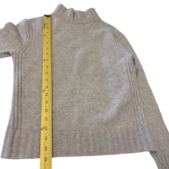 J. Crew Alpaca Wool Pullover Sweater Mock Neck Heathered Lavender Women’s Small - Picture 12 of 12